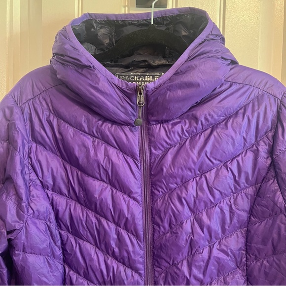 Xersion‎ Purple Premium Down Filled Quilted Packable Jacket. Size Large. - Picture 8 of 14